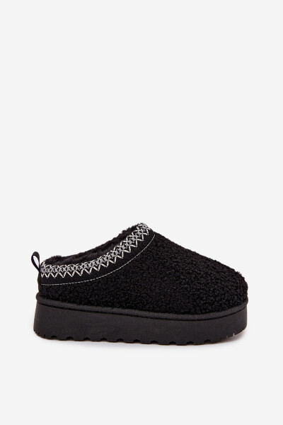 Dětské mládežnické sněhule s beránkovou kožešinou Černé Selathiel 31