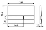 ALCADRAIN Renovmodul - předstěnový instalační systém s bílým/ chrom tlačítkem M1720-1 + WC bez oplachového kruhu Edge + SEDÁTKO AM115/1000 M1720-1 EG1