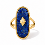 ELENYS Valora Lapis – pozlacený prsten 18K žluté zlato Velikost: Nastavitelná (52-58 mm)