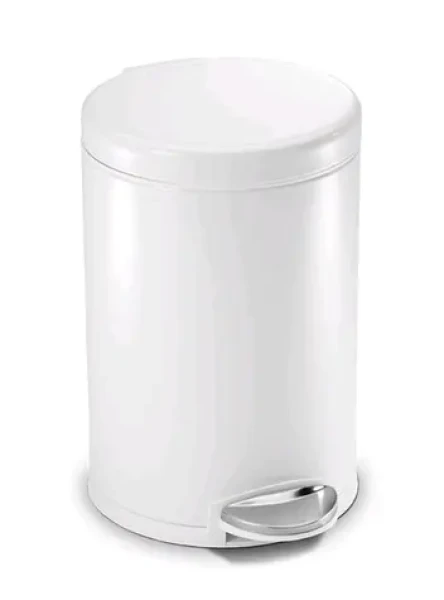 Simplehuman Pedálový odpadkový koš – 4.5 l / kulatý/ bílý (CW1853CB)