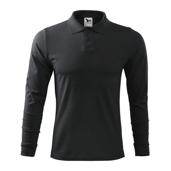 Malfini Single J. LS M MLI-21194 ebenově šedá polokošile L