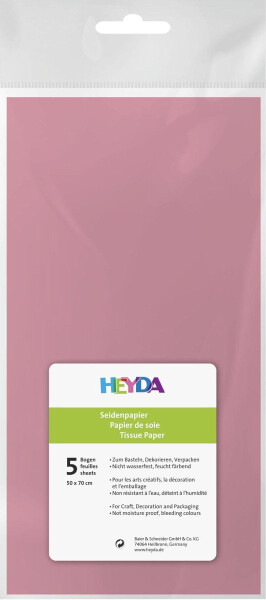 Heyda Hedvábný papír 50 70 cm ks růžový