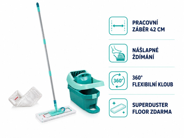 Leifheit Set Profi XL + náhrada SuperDuster Floor ZDARMA 55392