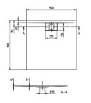 VILLEROY & BOCH - Architectura MetalRim Sprchová vanička, 90x90 cm, Stone White UDA9090ARA115V-RW