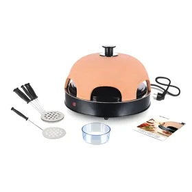 Emerio Pizzarette černá, oranžová / Elektrická pec k výrobě pizzy / 1200 W / 6 pizz / Cool Touch (PO-115984)