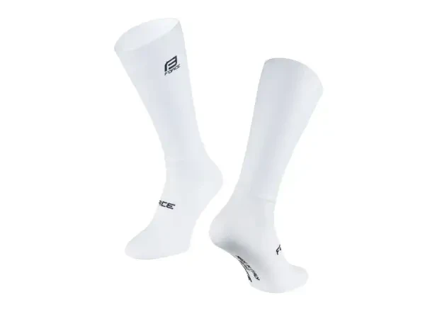 Force Hipper cyklistické ponožky bílá vel. L-XL (43-47)