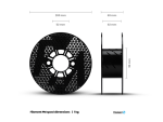 Plasty Mladeč tisková struna filament 1.75 PLA černá 1 kg (F175PLA_BK)