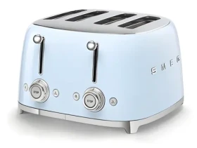 Smeg TSF03PBEU světle modrá / Topinkovač / 2000 W / 4 sloty / 4 topinky / 6 stupňů opečení (TSF03PBEU)