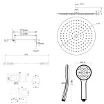 SAPHO - KAI podomítkový sprchový set s pákovou baterií, otočný přepínač, 2 výstupy, chrom KA43-01