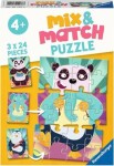 Ravensburger Mix Match Puzzle Legrační zvířátka