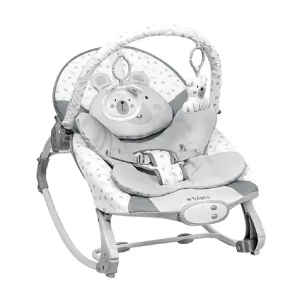Tulano Cloe 35 Bear šedá / Houpací lehátko / od narození do 9 kg (TN-CLOE 35 BEAR)