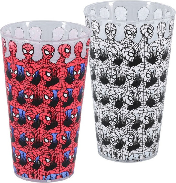 Spiderman sklenice měnící - EPEE
