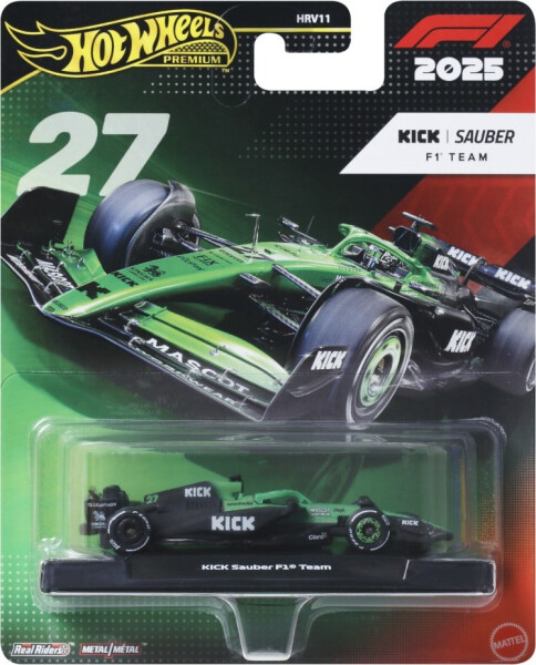 Hot Wheels Angličák Premium Formula 1 Sauber - Nico Hulkenberg #27 - Mattel Hot Wheels