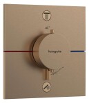 HANSGROHE - ShowerSelect Comfort E Termostatická baterie pod omítku, pro 2 spotřebiče, kartáčovaný bronz 15578140