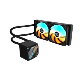 GIGABYTE Vodní chladič GAMING 240, 2x120mm, ARGB, LGA1851, AM5, černá EDF_1706136