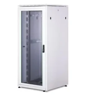 Digitus Unique 42U šedá / Stojanový rozvaděč / 19" / Šířka 800 mm / Hloubka 800 mm / skleněné dveře / nosnost 800 kg (DN-19 42U-8/8-1)
