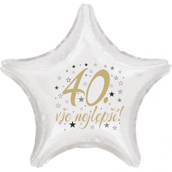40. narozeniny balónek hvězda Balonky.cz 40. narozeniny balónek hvězda Balonky.cz