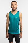 Sportovní top Rough Radical Aero Run Turquoise