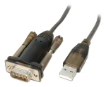 Lindy šedá / Převodník USB - sériový port / RS-232 / PL2303RA / 1,5 m (42855)