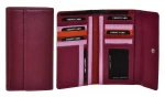 Dámská peněženka BHPC Colorfull long combi - fuchsiová BH-2967-30 růžová