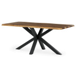 Jídelní stůl 180x90cm, mdf, old wood, HT-F4618 OLW