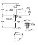 GROHE - QuickFix Start Umyvadlová baterie s výpustí Push-Open, matná černá 237462432