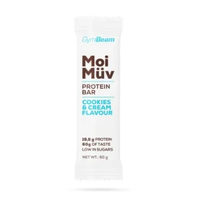 MoiMüv Protein Bar - GymBeam (cookies cream, 60 g) (30248-6-60g-cookies&krém)