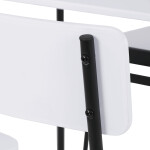 Jídelní set s 4 židlemi, 110x70x76cm, mdf, bílá, AUT-O2155 WT