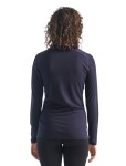 Dámské merino tričko s dlouhým rukávem ICEBREAKER Wmns 200 Oasis LS Crewe, Midnight Navy velikost: M