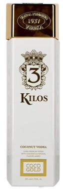 3 Kilos Vodka Coco Gold 30 % 1 l (holá láhev)
