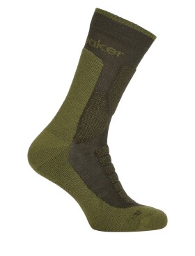 ICEBREAKER Mens Merino Hike+ Heavy Crew, Dark Loden/Sphagnum velikost: 44,5-46,5 (L)