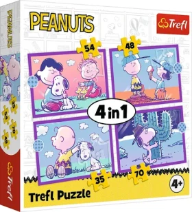 TREFL Puzzle Zábava se Snoopym 4v1