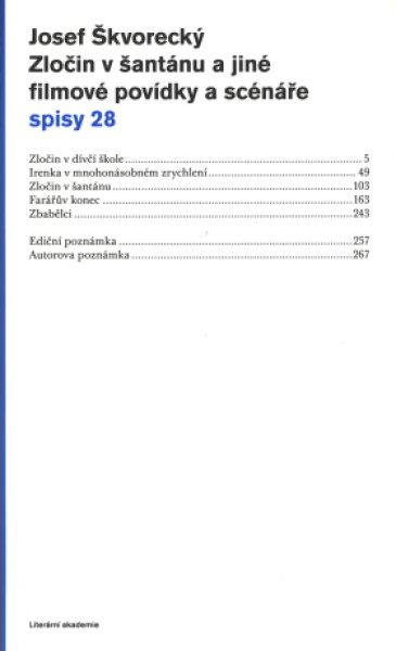 Zločin v šantánu a jiné filmové povídky a scénáře (spisy - svazek 28) - Josef Škvorecký - e-kniha