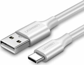 Ugreen 60121 USB - datový nabíjecí USB Type-C 480 Mb/s 3 A, 1m, bílý