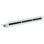 Intellinet 24-Port Cat6a Patchpanel geschirmt 1HE Kabeleinführung 90° abgewinkelt schwarz 24 portů patch panel 483 mm (1