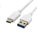 C-TECH USB-C kabel 2 m bílá / USB 2.0 A (M) - USB-C (M) (8594125009762)