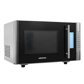 Medion MD14482 černá, stříbrná / Mikrovlnná trouba s grilem / 800W / 1000W gril / 20l / 8 programů (50076188)