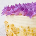 Dekorace oplatková - Květ mini 2 cm modrý, 50 ks