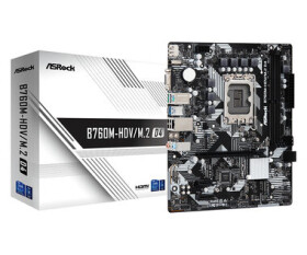 ASRock B760M-HDV M.2 DDR4 / B760 / LGA 1700 / 2x DDR4 / PCIEx16 / 1x 1GLAN / mATX (90-MXBL40-A0UAYZ)