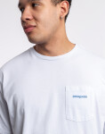 Tričko Patagonia M's Boardshort Logo Pocket Responsibili-Tee® White