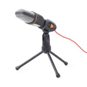 Gembird MIC-D-03 stolní mikrofon / tripod / 3.5 mm jack / černá (MIC-D-03)