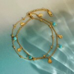 ELENYS Marina – pozlacený náramek 18K žluté zlato Délka náramku: 23+3,5 cm / max. 26,5 cm