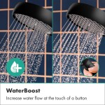 HANSGROHE - Activera S Set sprchové hlavice, tyče a hadice, 2 proudy, EcoSmart+, Water Boost, matná černá 28863670
