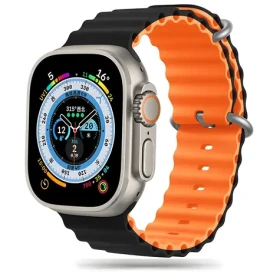 Tech-Protect IconBand Pro oranžovo-černá / Řemínek pro Apple Watch / 42/44/45/49 mm