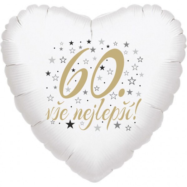 60. narozeniny balónek srdce Balonky.cz 60. narozeniny balónek srdce Balonky.cz