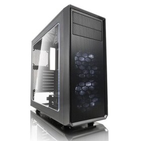 Fractal Design Focus G Mini Window šedá / mATX / 2x 120mm / 1x USB3.0 / 1x USB2.0 / 2x Jack / průhledná bočnice (FD-CA-FOCUS-GY-W)