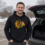 Fanatics Pánská mikina Chicago Blackhawks NHL Primary Logo Graphic Hoodie Velikost: 3XL