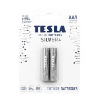 TESLA SILVER+ alkalická mikrotužková baterie AAA (LR03) 2 ks / papír (8594183397887)