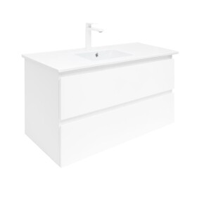 Koupelnová skříňka s umyvadlem SAT B-Way 99x50x45 cm bílá lesk BWAY2100WU4B2 BWAY2100WU4B2