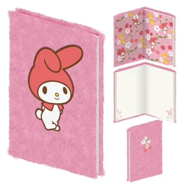 Pyramid My Melody DPL10 / Plyšový blok / A5 formát / růžovo-bílý (SR2510538EPM)
